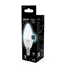 Лампа светодиодная Gauss E14 6.5W 4100К матовая 103101207 1