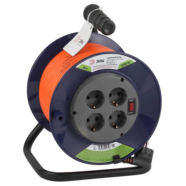 Удлинитель силовой ЭРА RPx-4es-3x1.5-30m Б0043056 Фото № 1