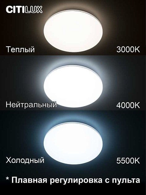 Потолочный светодиодный светильник Citilux Симпла CL714480G Фото № 11