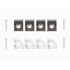 Профиль угловой LEDS POWER СПУ1616 алюм. анод-й с матовым рассеивателем 2м 008134 2