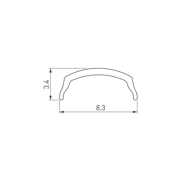 Рассеиватель Arlight Arh-Bent-W11-2000 Black 041031 Фото № 2