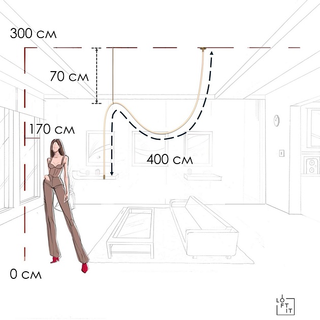 Потолочный светильник LOFT IT Thread 10388C Brass Фото № 2