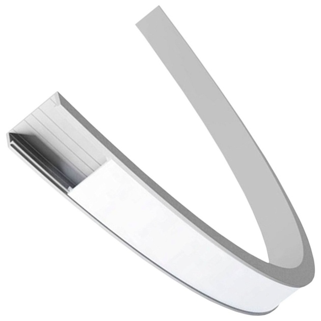 Профиль гибкий накладной с рассеивателем серебро 2м. Apeyron 08-35 Фото № 1