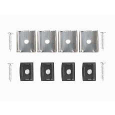 Профиль накладной LEDS POWER СПН1712 алюм. черный с призм.рассеивателем 2м 008448 1