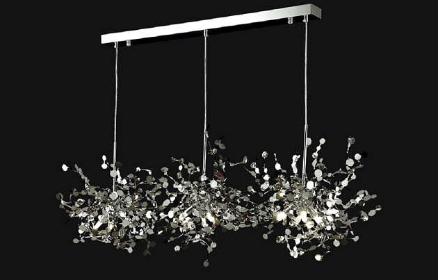 Подвесная люстра Crystal Lux GARDEN SP3х3 L1200 CHROME изображение 4 Подвесная люстра Crystal Lux GARDEN SP3х3 L1200 CHROME Фото № 4