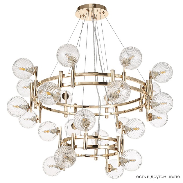 Подвесная люстра Crystal Lux Luxury SP16+8 Gold Фото № 1