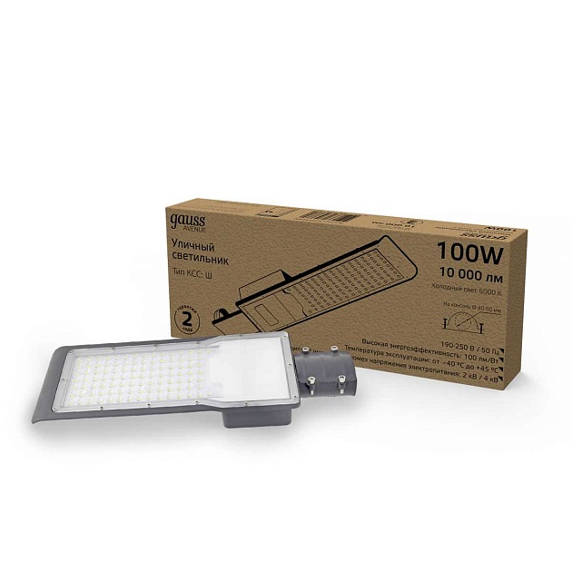 Уличный светодиодный консольный светильник Gauss Avenue 629534300 Фото № 2