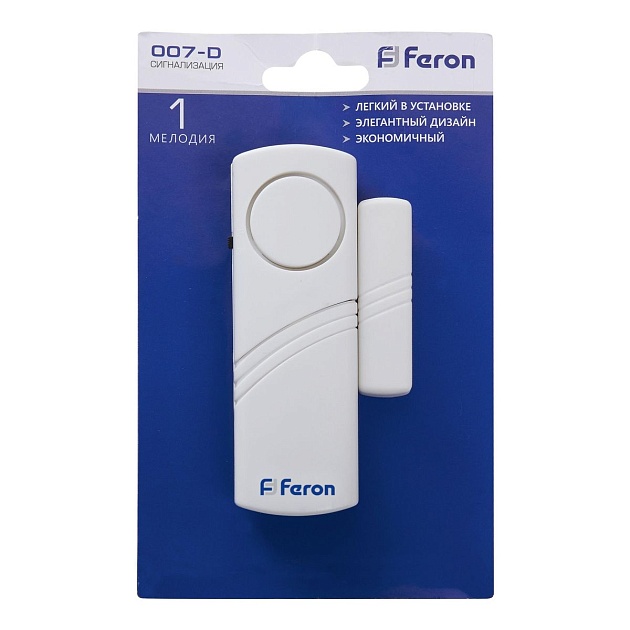 Звонок-сигнализация беспроводной Feron 007-D 23602 Фото № 1