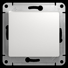 Выключатель одноклавишный кнопочный Systeme Electric Glossa 10A 250V белый GSL000115