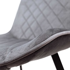 Барный стул AksHome Leros серый, велюр 81474 4