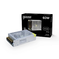 Блок питания Gauss Led Strip PS 12V 60W IP20 8A 202003060 1