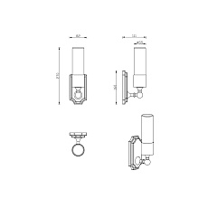 Бра Lucia Tucci Vet W5850.1 Chrome 1