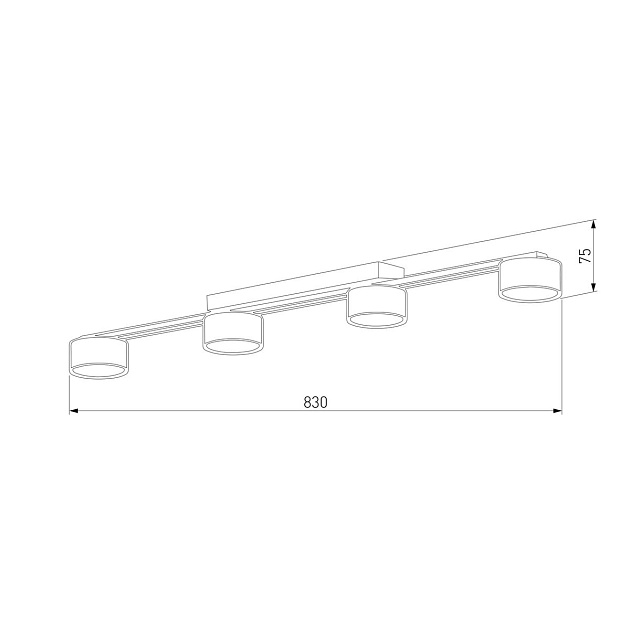 Потолочная люстра TK Lighting 6245 Dallas Black Фото № 3