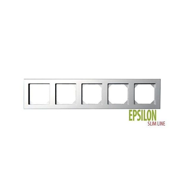 Рамка 5-постовая Liregus Epsilon серебро 28-1905 Фото № 1