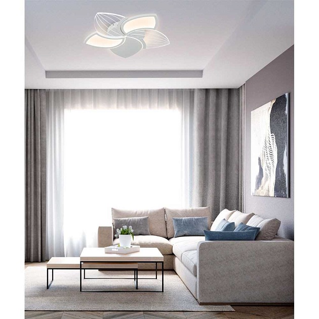 Потолочный cветильник LED4U L1044-550 WH Фото № 2