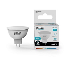 Лампа светодиодная Gauss GU5.3 9W 4100K матовая 11529 4