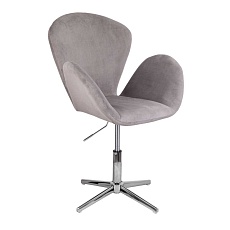 Поворотное кресло AksHome Toronto серый, велюр 71552