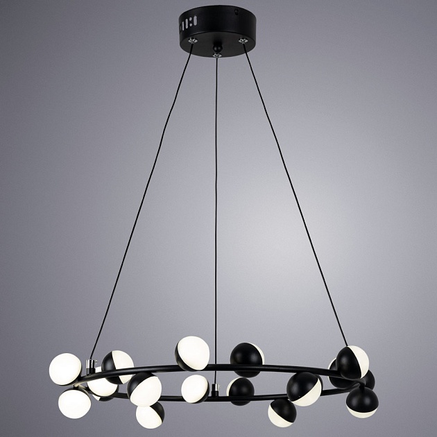Подвесная светодиодная люстра Arte Lamp Dexter A3619SP-18BK Фото № 2