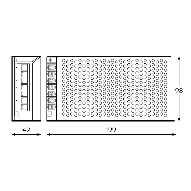 Блок питания Gauss 150W 12V IP20 BT506 Фото № 3