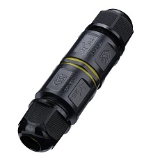 Соединитель-коннектор 3-контактный LD545  с рычажной клеммой, с пружинным контактом, водонепроницаемый, черный 1