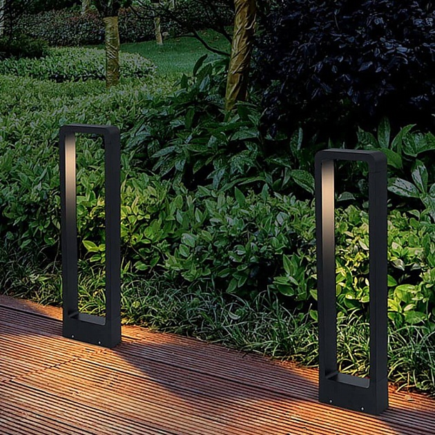 Уличный светодиодный светильник Arte Lamp Trapezio A2080PA-1BK Фото № 5