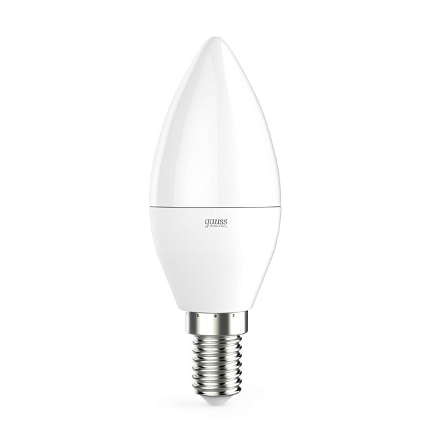 Лампа светодиодная Gauss E14 8W 6500K матовая 33138 Фото № 1