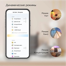 Лампа светодиодная диммируемая филаментная Gauss Smart Home Filament E14 4,5W 2000-6500K прозрачная 1280112 2