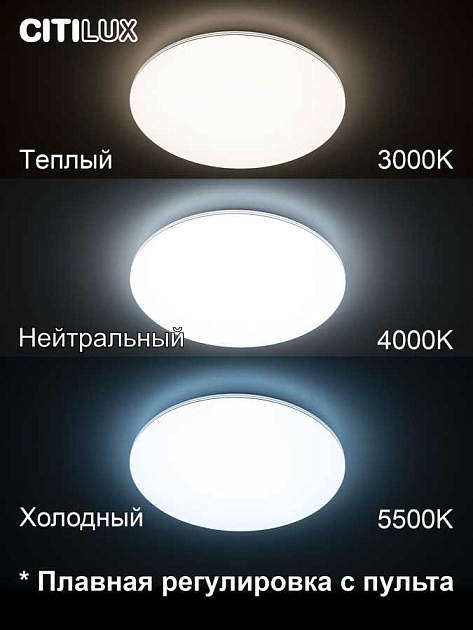 Потолочный светодиодный светильник Citilux Симпла CL714680G изображение 11 Потолочный светодиодный светильник Citilux Симпла CL714680G Фото № 11