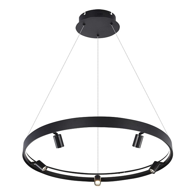 Подвесная светодиодная люстра iLedex Vision 2060-D800 BK Фото № 1