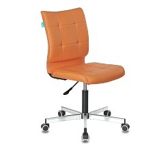 Офисное кресло Бюрократ оранжевый искусственная кожа CH-330M/OR-20