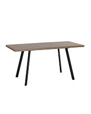 Кухонный стол Stool Group PLAIN 116-158х74 дуб/черный 80.581.01 8048 1
