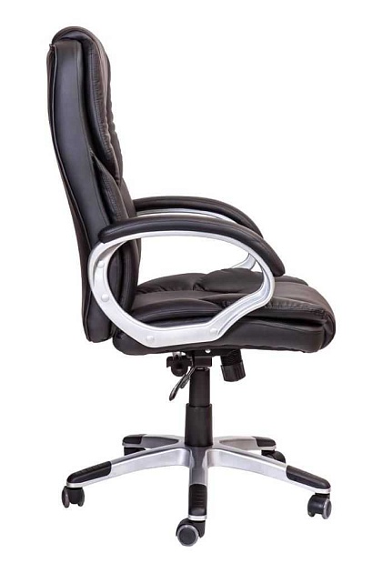 Кресло руководителя AksHome Leon чёрный, экокожа 44096 Фото № 4