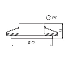 Точечный светильник Kanlux IMINES DSO-W 29031 3