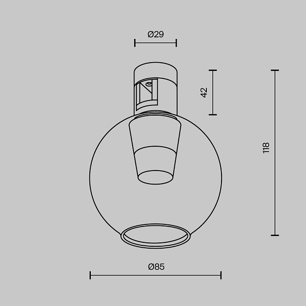 Трековый светильник Maytoni Technical TR148-1-3W3K-PT Фото № 8