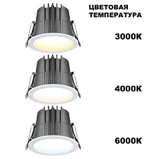 Встраиваемый светодиодный светильник Novotech Spot Lang 359424 3