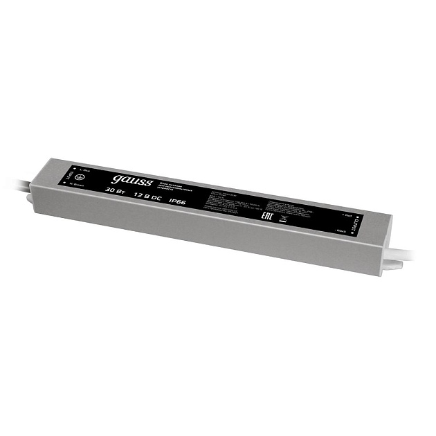 Блок питания Gauss 12V 30W IP66 4A 202023030 Фото № 1