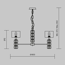Подвесная люстра Maytoni Talento DIA008PL-07CH 1