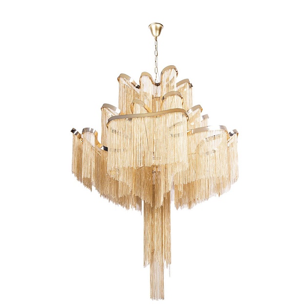 Подвесная люстра Loft IT Stream 10208/800 Gold изображение 3 Подвесная люстра Loft IT Stream 10208/800 Gold Фото № 3