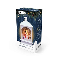 Светодиодный фонарь "Снеговик" Gauss Holiday HL030 3