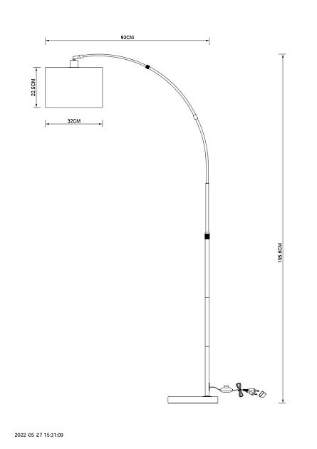 Торшер Arte Lamp Paolo A4060PN-1PB Фото № 2