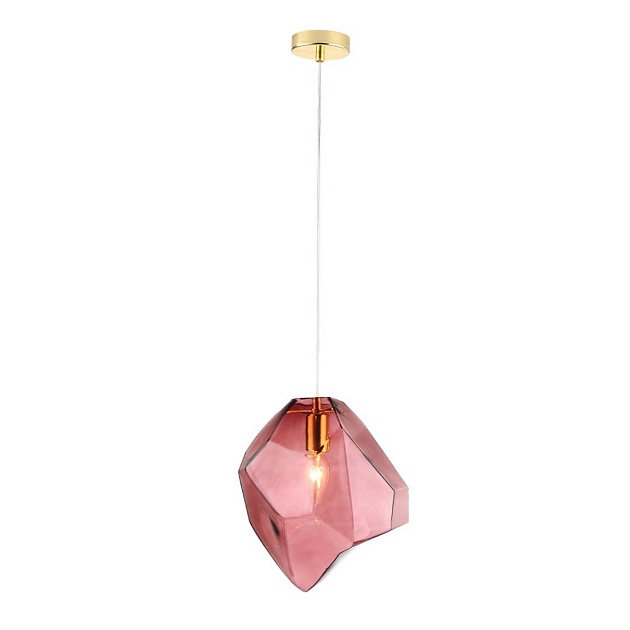 Подвесной светильник Crystal Lux NUESTRO SP1 GOLD/PINK Фото № 1