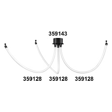 Светодиодный гибкий неон Novotech Konst Ramo 14W/m теплый белый 1 м 359128 1