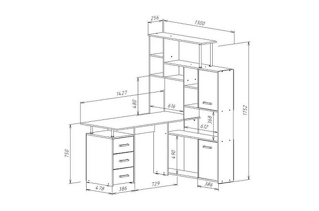 Письменный стол Woodville КС-15 295292 Фото № 3