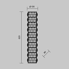 Настенный светодиодный светильник Maytoni Castello MOD336WL-L35G3K 3