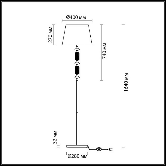 Торшер Odeon Light Classic Candy 4861/1FA Фото № 5
