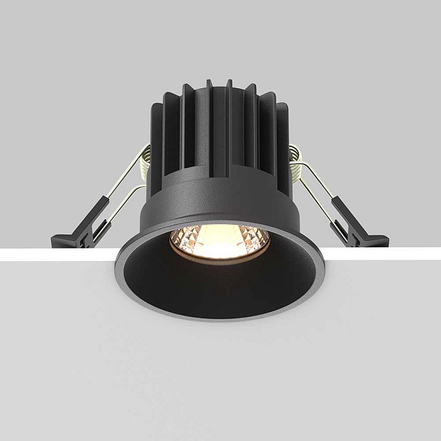 Встраиваемый светодиодный светильник Maytoni Round DL058-7W3K-B Фото № 5