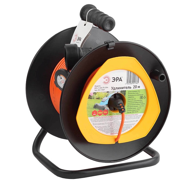 Удлинитель силовой ЭРА RPx-1-2x0.75-20m Б0043042 Фото № 1