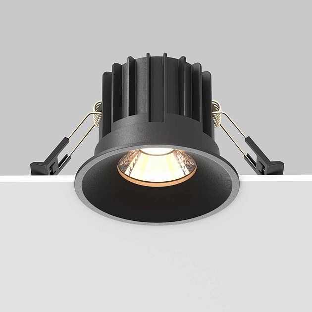Встраиваемый светодиодный светильник Maytoni Round DL058-12W3K-B Фото № 3