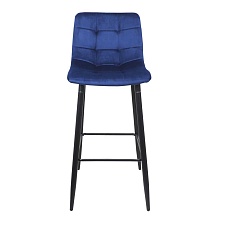 Барный стул AksHome Stella синий, велюр 75813 4