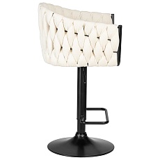 Стул барный DOBRIN LEON (кремовая ткань (LAR 275-33)) 9690-LM LEON 4